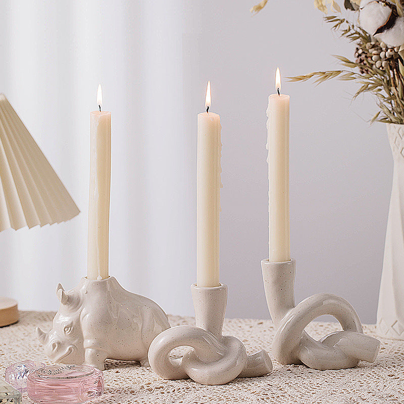 CERAMIC DELIGHT CANDLESTICK