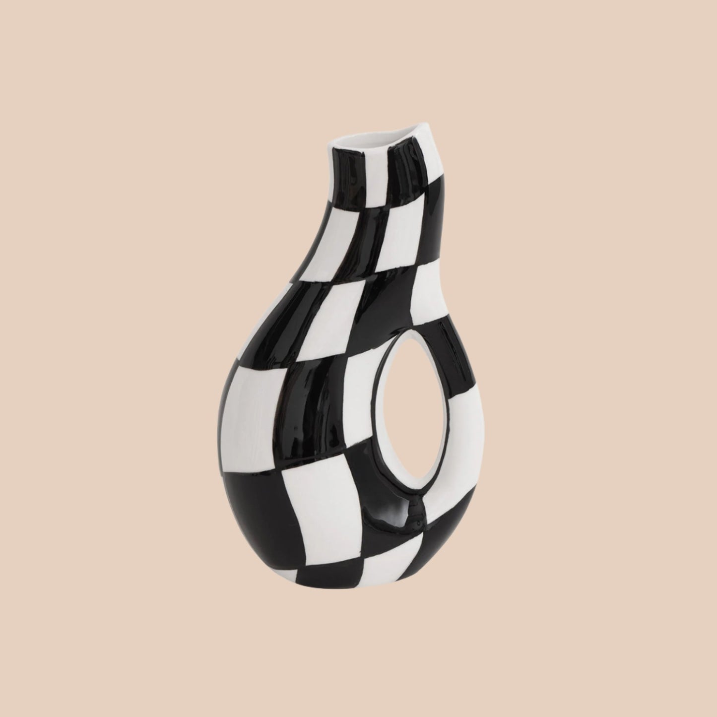 CHECKERBOARD VASE