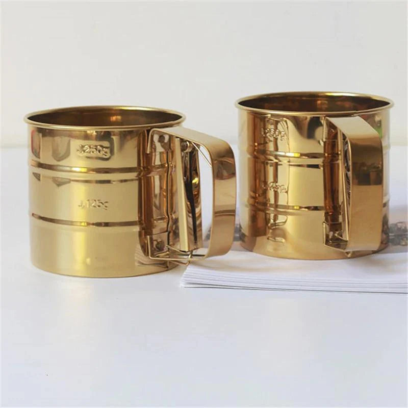 GOLDEN STAINLESS STEEL CAKE TOOLS