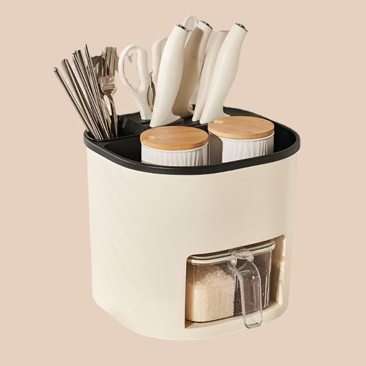 MULTIFUNCTIONAL 360° ROTATING KITCHEN STORAGE